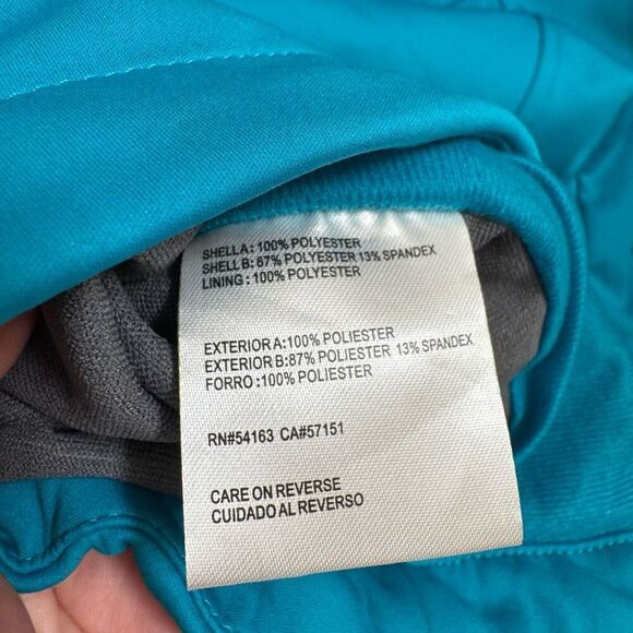 NFL Miami Dolphins Teal Soft Shell Light Hooded Zip Jacket Large NWT - Picture 8 of 9